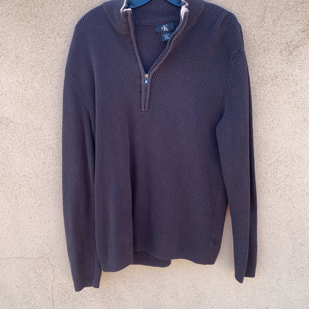 Calvin Klein quarter zip pullover sweater size L